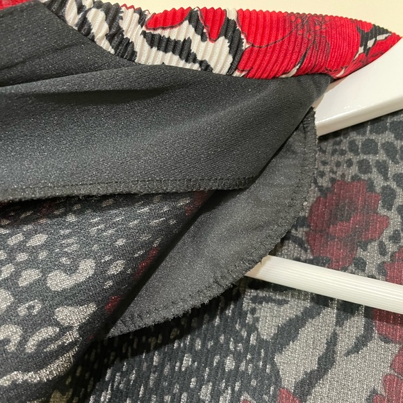 Joseph Ribkoff Flower Animal Print Lightweight Crinkle Zip Jacket Size Large - Picture 11 of 13